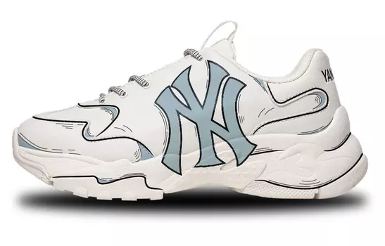 Кроссовки MLB Big Ball Chunky Chunky Sneakers Unisex Low-top White/blue, белый