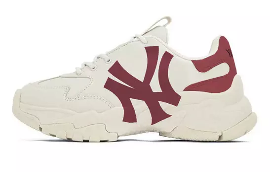 Кроссовки MLB Big Ball Chunky Chunky Sneakers Unisex Low-top White/red, белый