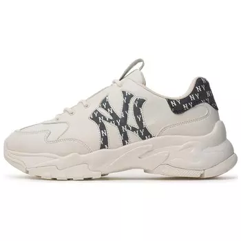 Кроссовки MLB Big Ball Chunky Chunky Sneakers Women's Low-top Beige, бежевый