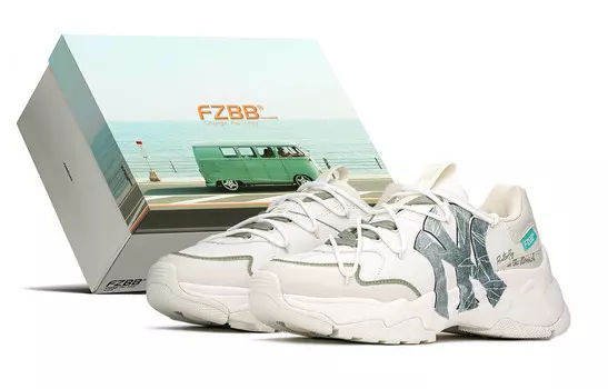 Кроссовки MLB Big Ball Chunky Chunky Sneakers Unisex Low-top Yellow/green, зеленый