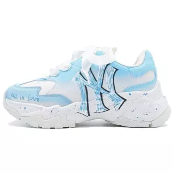 Кроссовки MLB Big Ball Chunky Chunky Sneakers Unisex Low-top White/Royal Blue/Fern Green, синий/белый