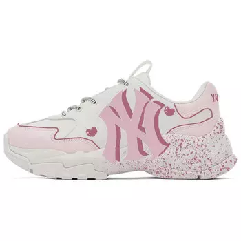 Кроссовки MLB Big Ball Chunky Chunky Sneakers Unisex Low-top White/pink, розовый
