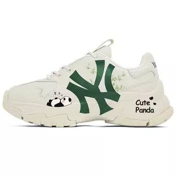 Кроссовки MLB Big Ball Chunky Chunky Sneakers Unisex Low-top Beige/Green, зеленый