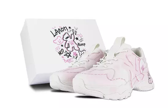 Кроссовки MLB Big Ball Chunky Chunky Sneakers Unisex Low-top White, белый