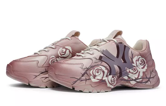 Кроссовки MLB Big Ball Chunky Chunky Sneakers Unisex Low-top White/gray/brown, белый