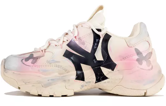 Кроссовки MLB Big Ball Chunky Chunky Sneakers Unisex Low-top Grey, Pink, Black, розовый