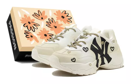 Кроссовки MLB Big Ball Chunky Chunky Sneakers Unisex Low-top Beige, хаки