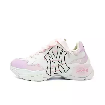 Кроссовки MLB Big Ball Chunky Chunky Sneakers Unisex Low-top Pink/White/Purple, розовый