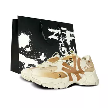 Кроссовки MLB Big Ball Chunky Chunky Sneakers Unisex Low-top Beige/brown, коричневый