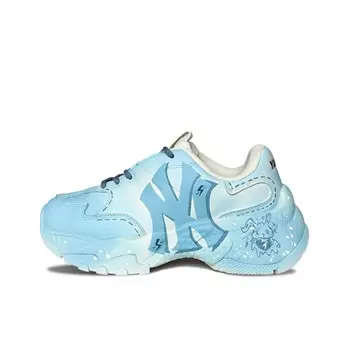 Кроссовки MLB Big Ball Chunky Chunky Sneakers Unisex Low-top White/blue, голубой