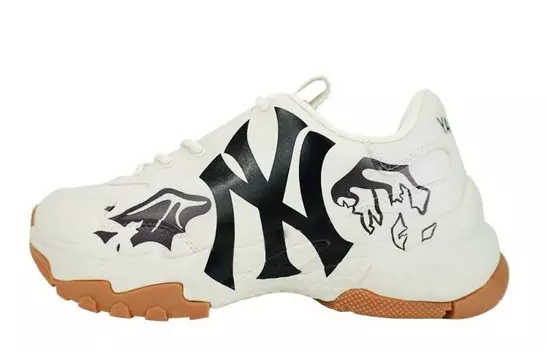 Кроссовки MLB Big Ball Chunky Chunky Sneakers Unisex Low-top Beige, Black, Brown, цвет Off White