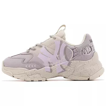 Кроссовки MLB Big Ball Chunky Chunky Sneakers Unisex Low-top Purple/white, сиреневый/фиолетовый/белый