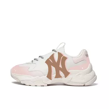 Кроссовки MLB Big Ball Chunky Chunky Sneakers Unisex Low-top White/Pink/Brown, белый