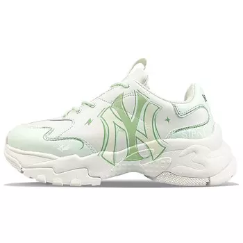 Кроссовки MLB Big Ball Chunky Chunky Sneakers Unisex Low-top Green, белый