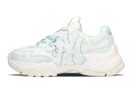 Кроссовки MLB Big Ball Chunky Chunky Sneakers Unisex Low-top White/blue, синий/белый