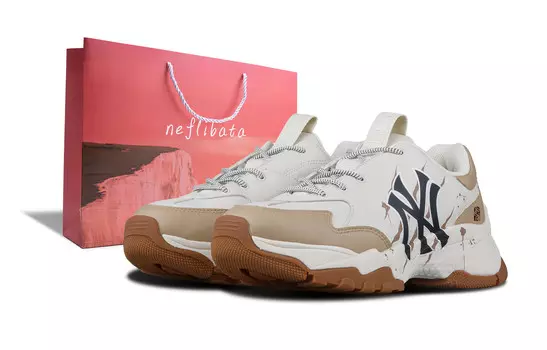 Кроссовки MLB Big Ball Chunky Chunky Sneakers Unisex Low-top White, цвет Off White