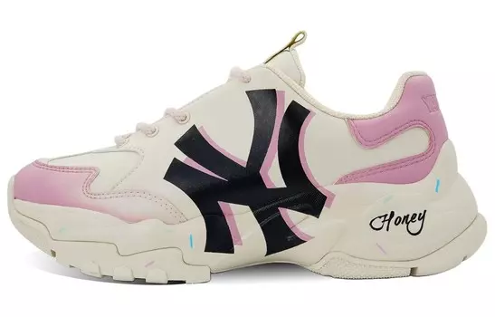 Кроссовки MLB Big Ball Chunky Chunky Sneakers Unisex Low-top Yellow/Pink, зеленый