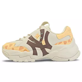 Кроссовки MLB Big Ball Chunky Chunky Sneakers Unisex Low-top Yellow/Brown, цвет Off White
