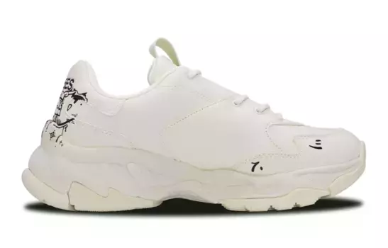 Кроссовки MLB Big Ball Chunky Chunky Sneakers Unisex Low-top Black/beige, цвет Off White