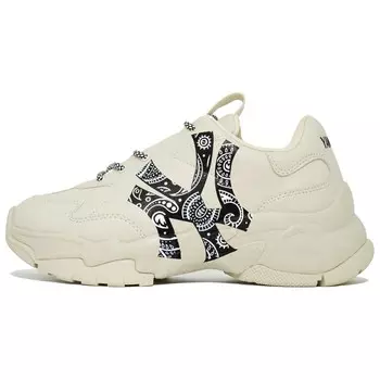 Кроссовки MLB Big Ball Chunky Chunky Sneakers Unisex Low-top Black, белый