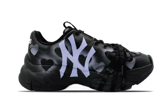 Кроссовки MLB Big Ball Chunky Chunky Sneakers Unisex Low-top Black/purple, фиолетовый