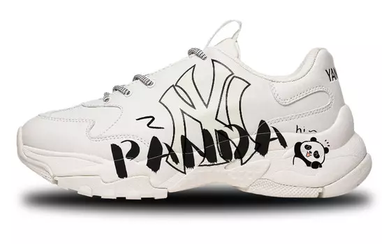 Кроссовки MLB Big Ball Chunky Chunky Sneakers Unisex Low-top Black/White, белый