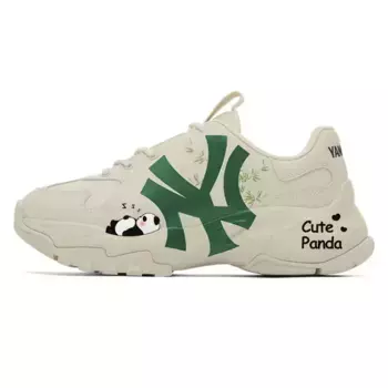 Кроссовки MLB Big Ball Chunky Chunky Sneakers Unisex Low-top White/green, белый