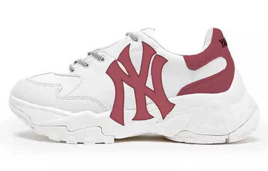 Кроссовки MLB Big Ball Chunky Chunky Sneakers Unisex Low-top White/red, белый