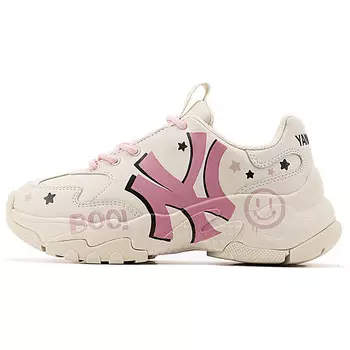 Кроссовки MLB Big Ball Chunky Chunky Sneakers Unisex Low-top Pink/white, белый
