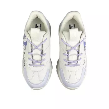 Кроссовки MLB Big Ball Chunky Chunky Sneakers Unisex Low-top White, сиреневый/фиолетовый/белый
