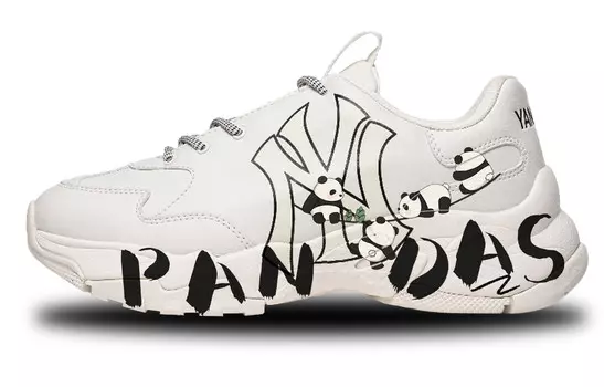 Кроссовки MLB Big Ball Chunky Chunky Sneakers Unisex Low-top White/black, белый