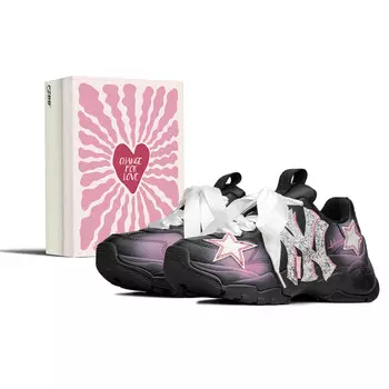 Кроссовки MLB Big Ball Chunky Chunky Sneakers Unisex Low-top Black/pink, черный/розовый