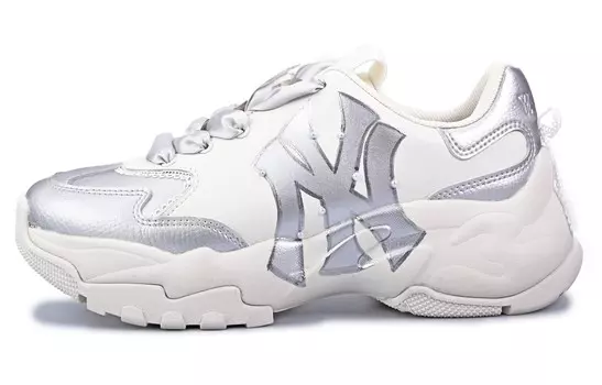 Кроссовки MLB Big Ball Chunky Chunky Sneakers Unisex Low-top Silver/White, белый
