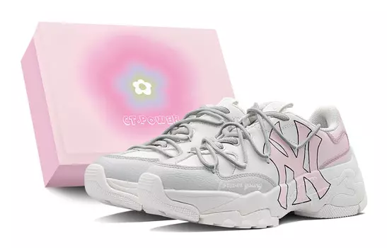 Кроссовки MLB Big Ball Chunky Chunky Sneakers Unisex Low-top Gray, цвет Dusty Rose