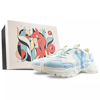 Кроссовки MLB Big Ball Chunky Chunky Sneakers Unisex Low-top Blue/white, голубой