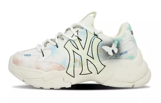 Кроссовки MLB Big Ball Chunky Chunky Sneakers Unisex Low-top White/Blue/Pink, синий