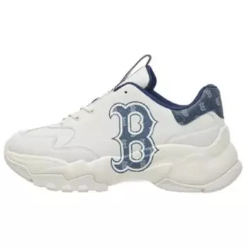 Кроссовки MLB Big Ball Chunky Cookie Chunky Sneakers Unisex Low-top White/Blue, белый/синий