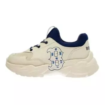 Кроссовки MLB Big Ball Chunky Kids Lifestyle Shoes Kids Low-top Off White, цвет Off White