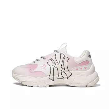 Кроссовки MLB Big Ball Chunky Low-top Unisex, белый/розовый