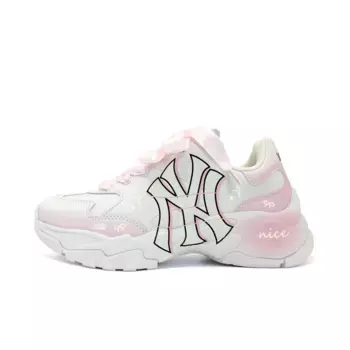 Кроссовки MLB Big Ball Chunky Unisex, белый/розовый/черный