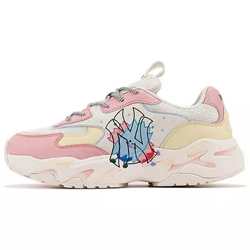 Кроссовки MLB Chunky Chunky Sneakers Unisex Low-top Pink/yellow/blue, зеленый