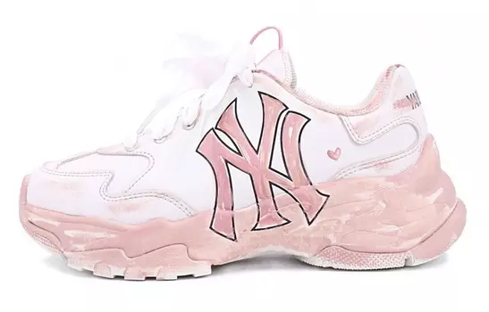 Кроссовки MLB Chunky Chunky Sneakers Unisex Low-top Pink/Light Pink, розовый
