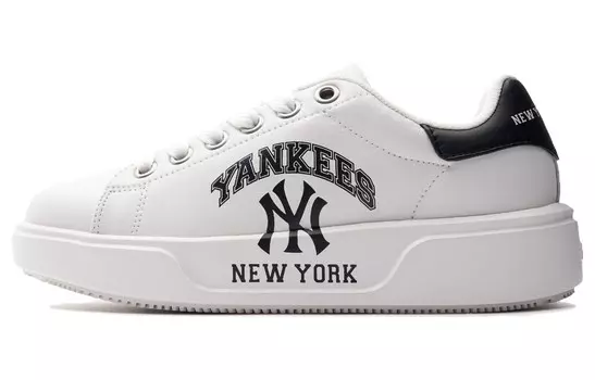 Кроссовки MLB Chunky Classic Skateboarding Shoes Unisex Low-top White/black, белый/черный