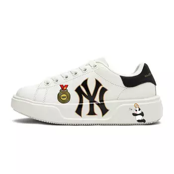 Кроссовки MLB Chunky Classic Skateboarding Shoes Unisex Low-top Black, бежевый/черный