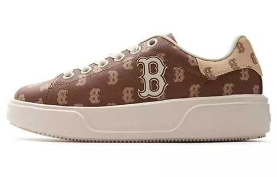 Кроссовки MLB Chunky Classic Skateboarding Shoes Unisex Low-top Brown/White, коричневый