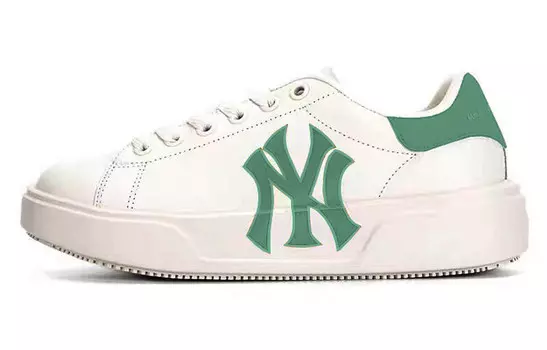 Кроссовки MLB Chunky Classic Skateboarding Shoes Unisex Low-top White/green, белый