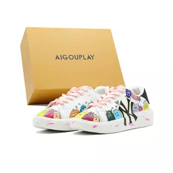 Кроссовки MLB Chunky Classic Skateboarding Shoes Unisex Low-top PUMA White/PUMA Black/Poison Pink, белый