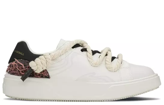 Кроссовки MLB Chunky Classic Skateboarding Shoes Unisex Low-top White/beige/purple, фиолетовый