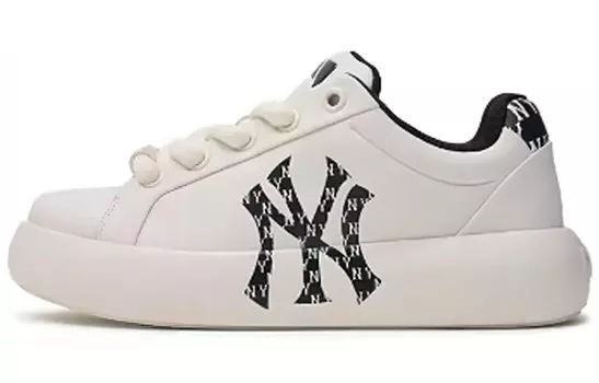 Кроссовки MLB Chunky Classic Skateboarding Shoes Unisex Low-top White/black, белый