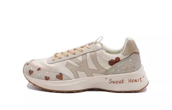 Кроссовки MLB Chunky Jogger Chunky Sneakers Unisex Low-top White/Beige, цвет Off White